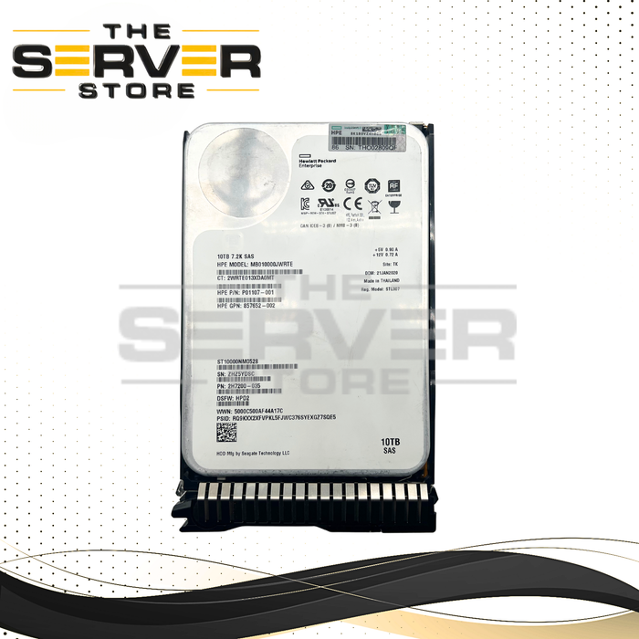 HPE 10TB SAS 12G 7.2K RPM with LFF SCC Tray 3.5" HDD Seagate Exos X14 Series ST10000NM0528 P01107-001