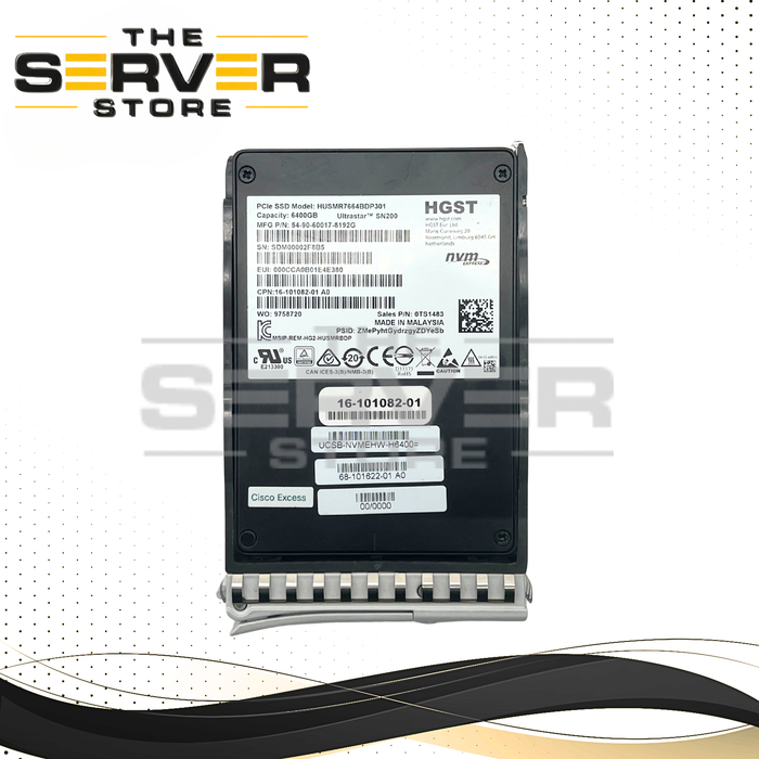 Cisco 6.4TB NVMe U.2 G3 x4 HE 2.5" SSD HGST SN200 16-101082-01 UCSB-NVMEHW-H6400