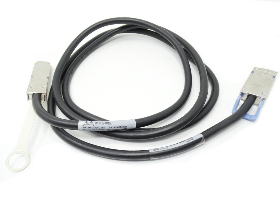 Mellanox 2m 4X QSFP Micro Gigacn Hybrid Cable (MCC4N26C-002)