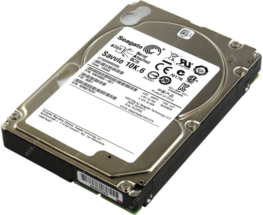 Seagate 900GB 10K 6Gbps SAS 2.5'' Hard Drive HDD (000000B05011)