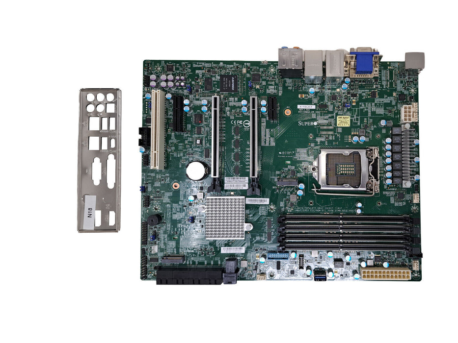 Supermicro Motherboard Single LGA-1151 (Socket H4) 8th/9th Gen Intel Core i9/i7/i5/i3 (X11SCA-F)