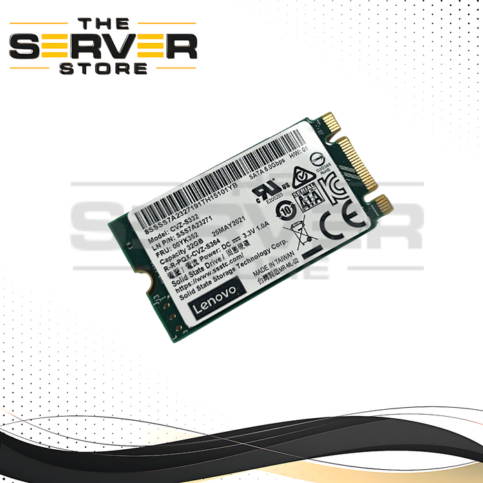 Lenovo ThinkSystem 32GB SATA 6Gb/s M.2 2242 MLC Solid State Drive SSD 00YK352