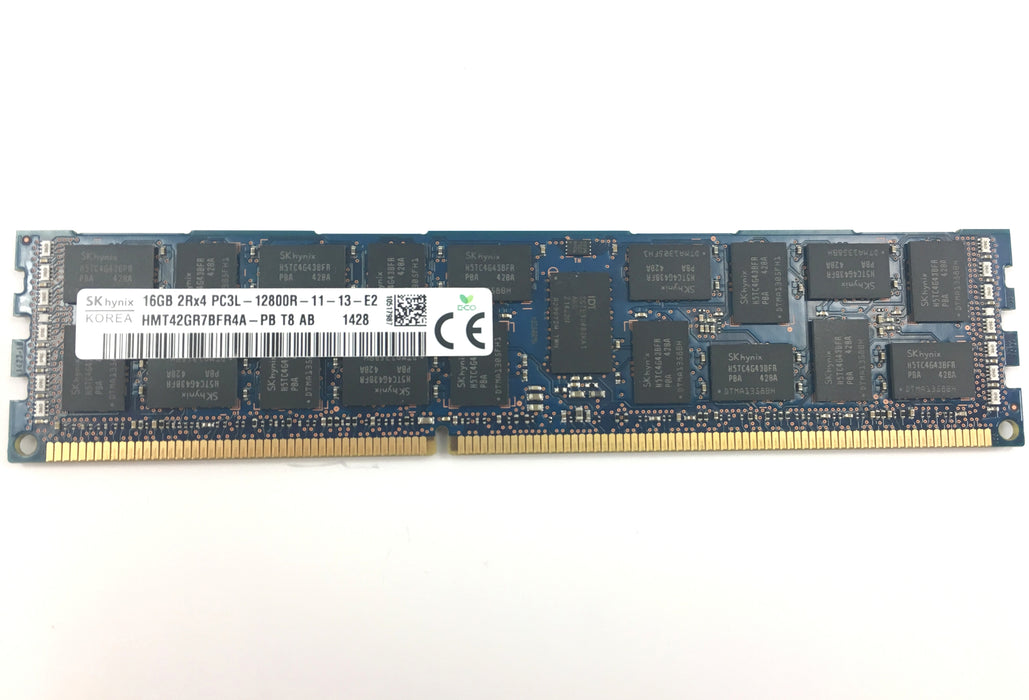 SKhynix 16GB 2Rx4 PC3L-12800R DDR3 ECC REG Memory (HMT42GR7BFR4A-PB)