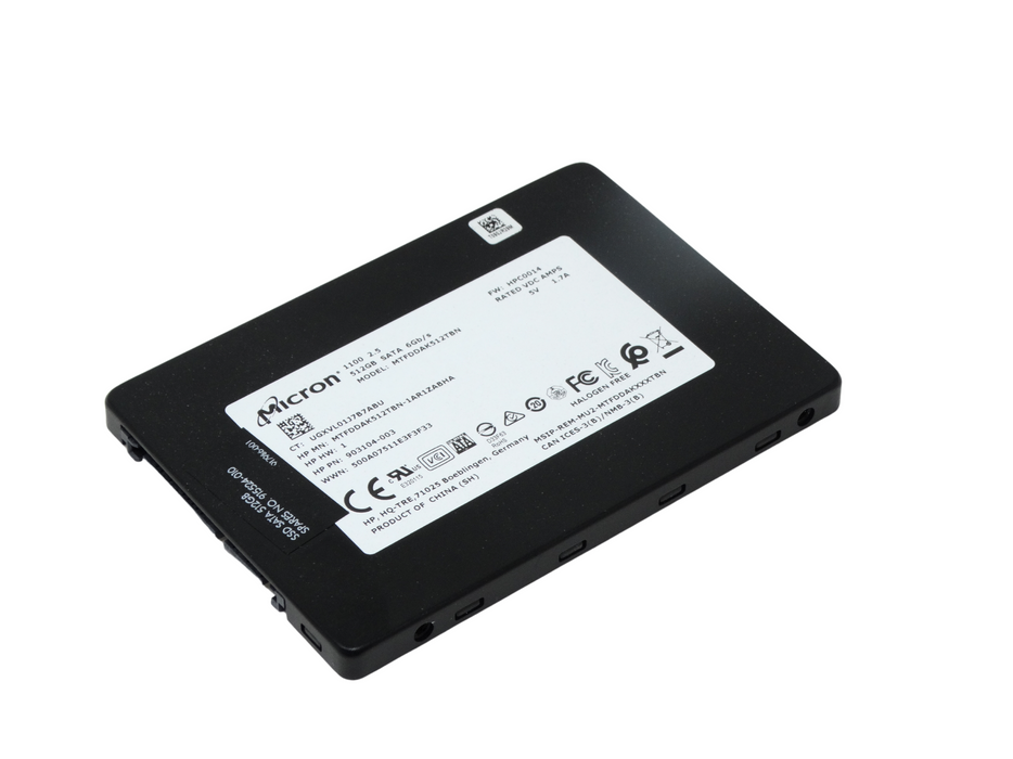 Micron 1100 512GB TLC SATA 6Gbps 2.5'' SFF SSD Solid State Drive (915524-010)