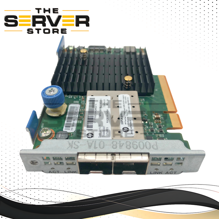 HPE FlexFabric 556FLR-SFP+ 10Gb Dual-Port FlexibleLOM (FLR) Network Adapter. P/N: 764460-001.