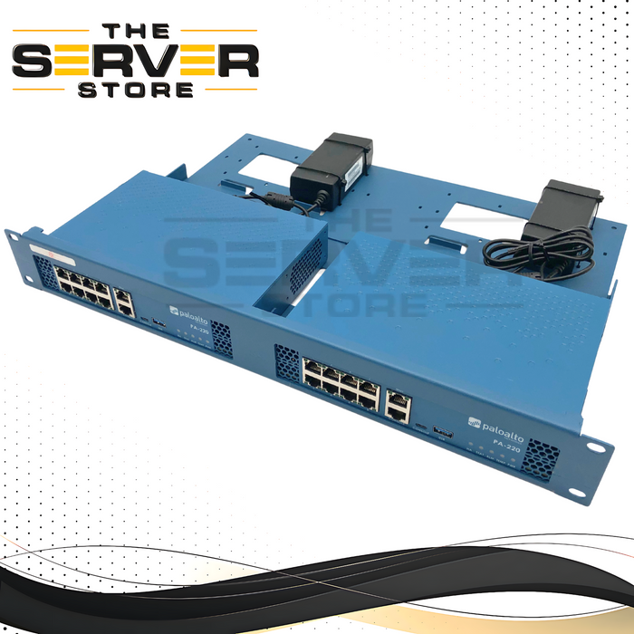 Palo Alto Networks PA-220 Next-Generation Firewall Appliance (*Dual Unit*) in Rackmount. P/N: PA-220.