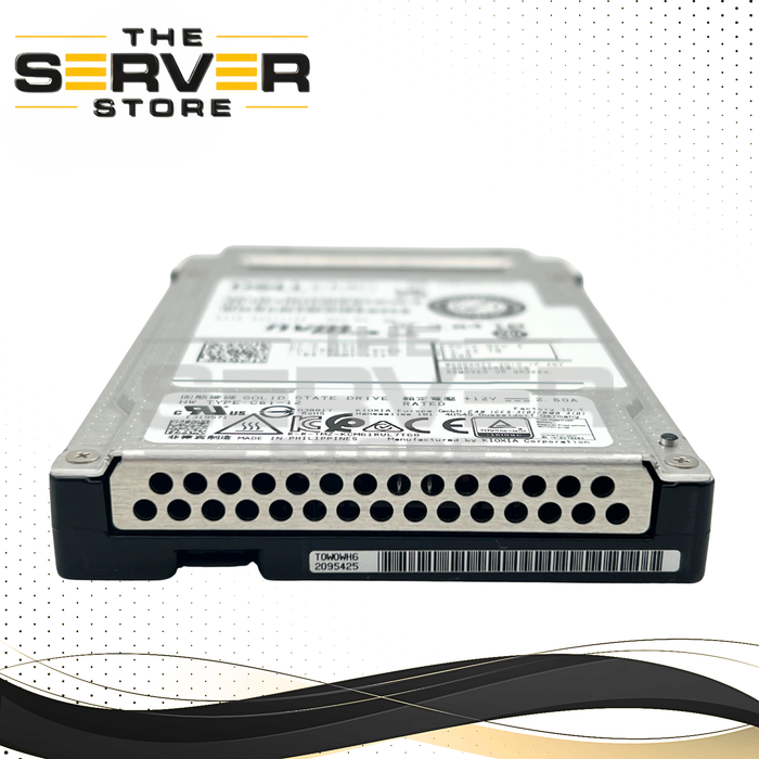 Dell EMC 3.84TB NVMe U.3 PCIe Gen 4.0 x4 RI SFF 2.5" SSD Kioxia CM6-R Series KCM6XRUL3T84 08W2G5 8W2G5 (Tray Not Included)