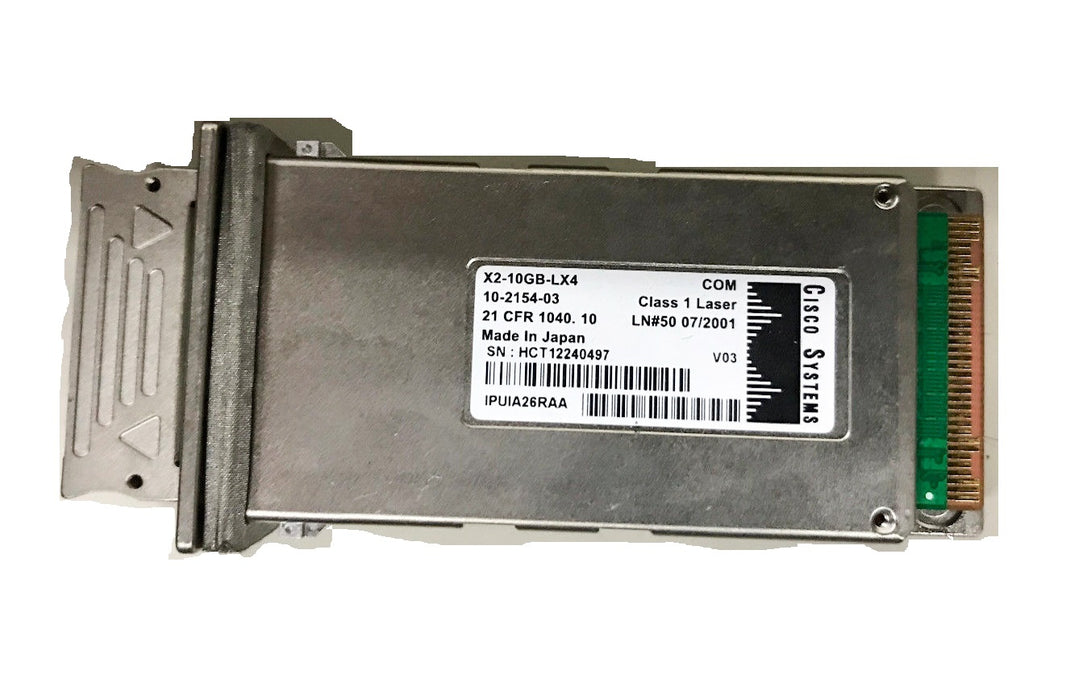 Cisco 10GBASE-LX4 X2 Dual SC Connector MMF Transceiver (X2-10GB-LX4)