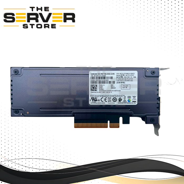Dell 6.4TB NVMe PCIe Gen3 x8 MU HHHL SSD Samsung PM1735b MZ-PLL6T4C 0FW2K0 FW2K0