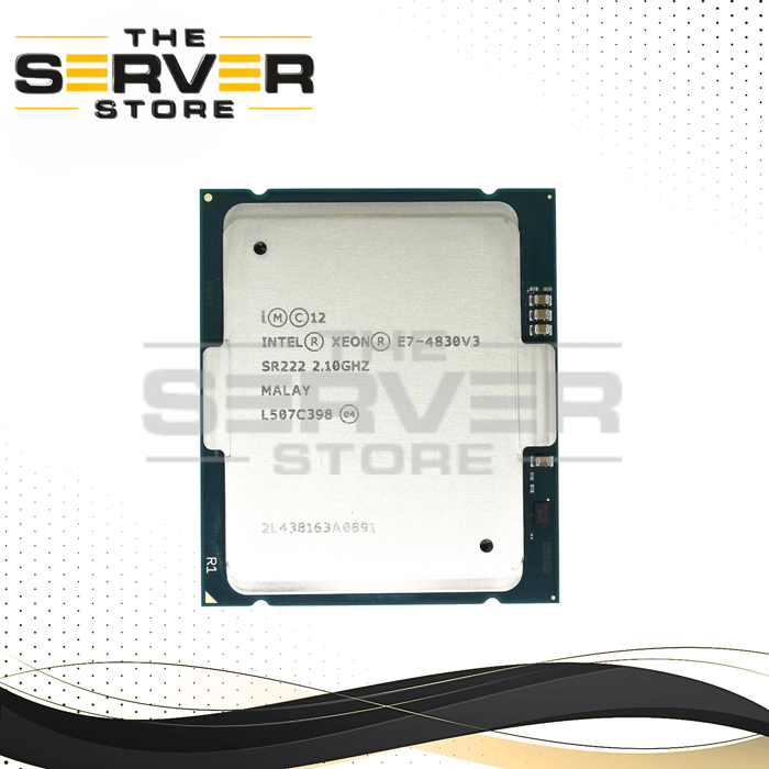 Intel Xeon E7-4830v3 12-Core 2.1GHz 30MB 115W LGA2011-3 CPU Processor (SR222)