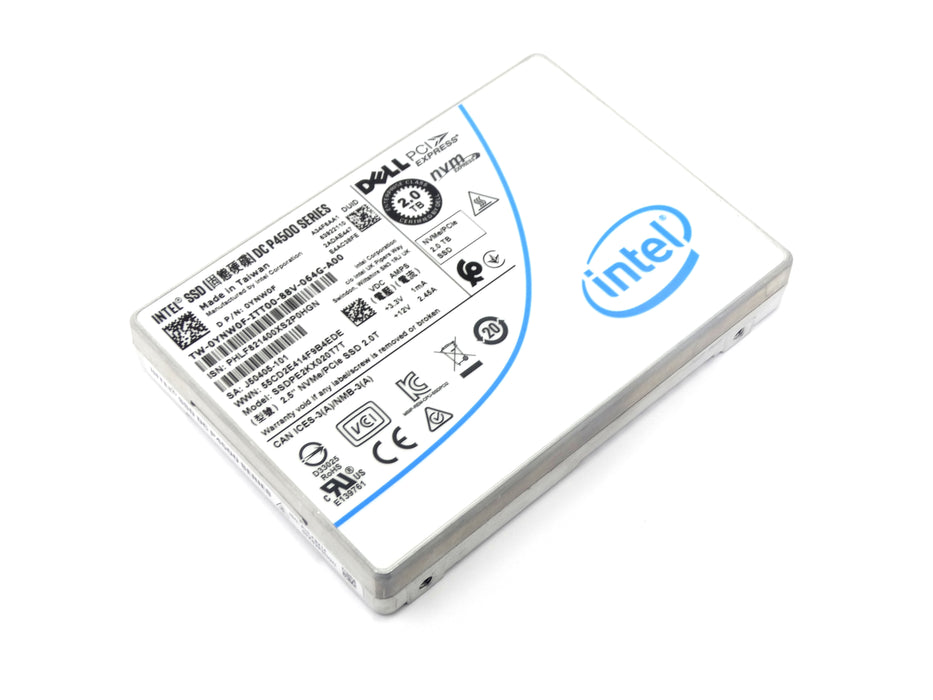 Dell Intel DC P4500 2TB NVMe PCIe 2.5'' SSD U.2 (YNW0F)