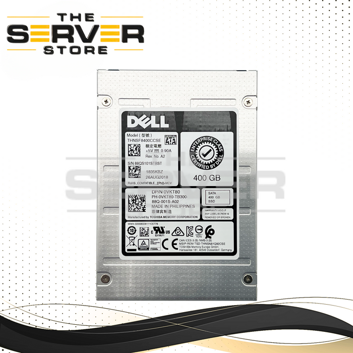 Dell 400GB MLC SATA 6G MU 2.5" SSD Toshiba THNSF8400CCSE VKT80 ( Health 96% )