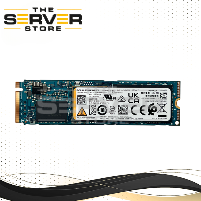 Dell 4TB NVMe 2280 M.2 PCIe G4 x4 SSD Kioxia XG7-P KXG70PN84T09 0HC65F HC65F