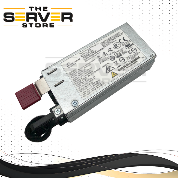 HPE 900W 80+ Gold Hot-Plug Redundant Power Supply for ProLiant DL60/DL80/DL120/DL160/DL180/ML150 Gen9 Servers. P/N: 754376-001.