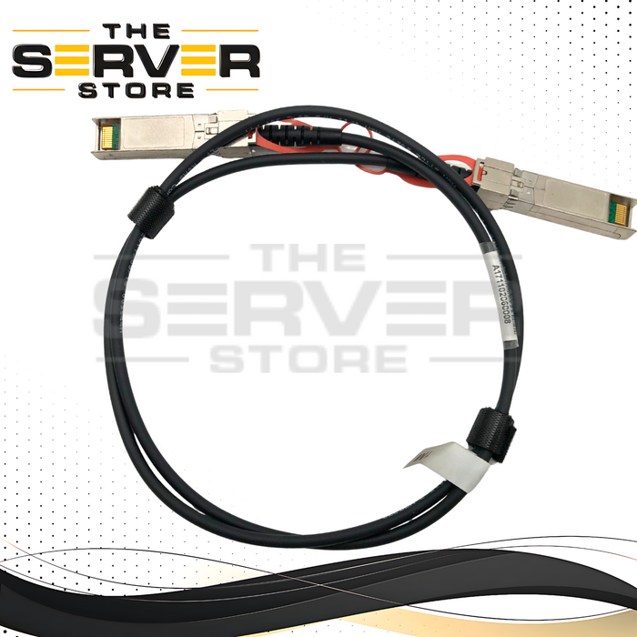 Fiberstore 1 Meter (3.3ft) 10GBASE-CU SFP+ to SFP+ Passive Direct Attach Copper (DAC) Twinax Cable. P/N: SFP-10G-AC01, SFPP-AC01.