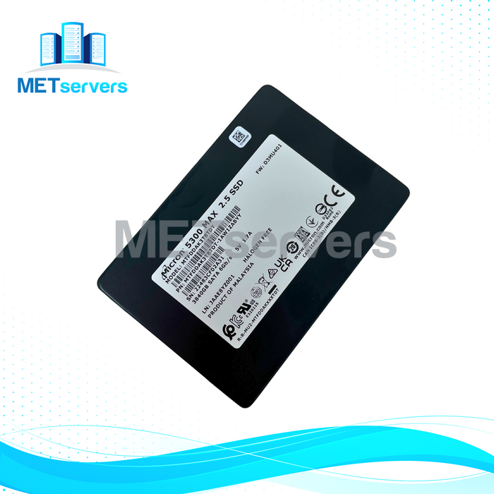 Micron 5300 MAX 3.84TB SATA 6Gb/s 2.5" SSD Solid State Drive (MTFDDAK3T8TDT-1AW1ZABYY)