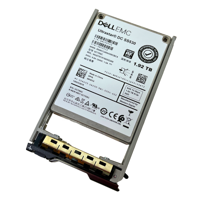 Dell / EMC Ultrastar DC SS530 1.92TB 12 Gbps SAS 2.5'' SFF SSD (WUSTR1519ASS200)