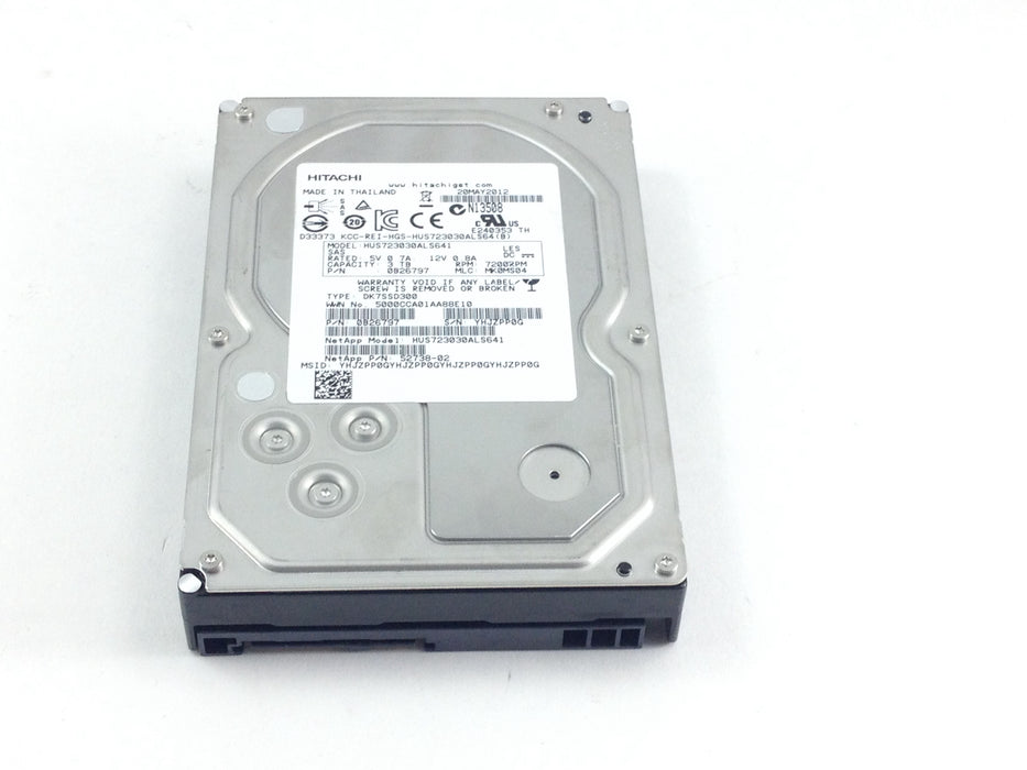 Hitachi NetApp 3TB 7.2K 6Gbps SAS 3.5'' Hard Drive (HUS723030ALS641)