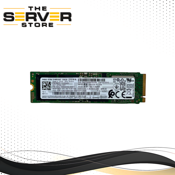Dell PM981 256GB NVMe M.2 2280 SSD Solid State Drive MZVLB256HAHQ-000D1-MZVLB256HAHQ-000D1