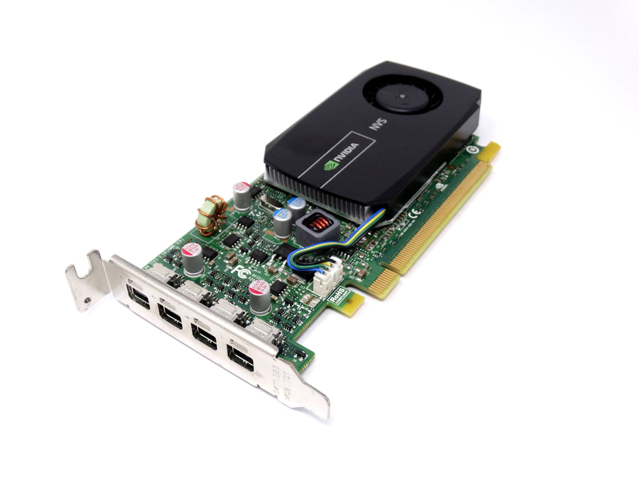 0101-000 Dell NVIDIA Quadro NVS 510 2GB DDR3 4x Mini DisplayPort Graphics Card (900-52013 0101-000)