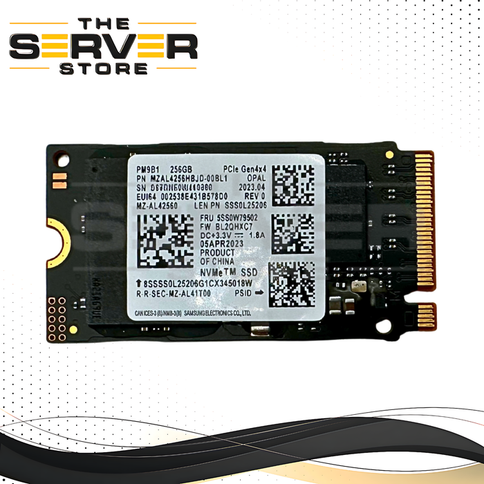 Lenovo 256GB NVMe 2242 M.2 PCIe Gen 4.0 x4 OPAL SED SSD Samsung PM9A1 Series MZVL2256HCHQ-00BH1 5SS0W79502