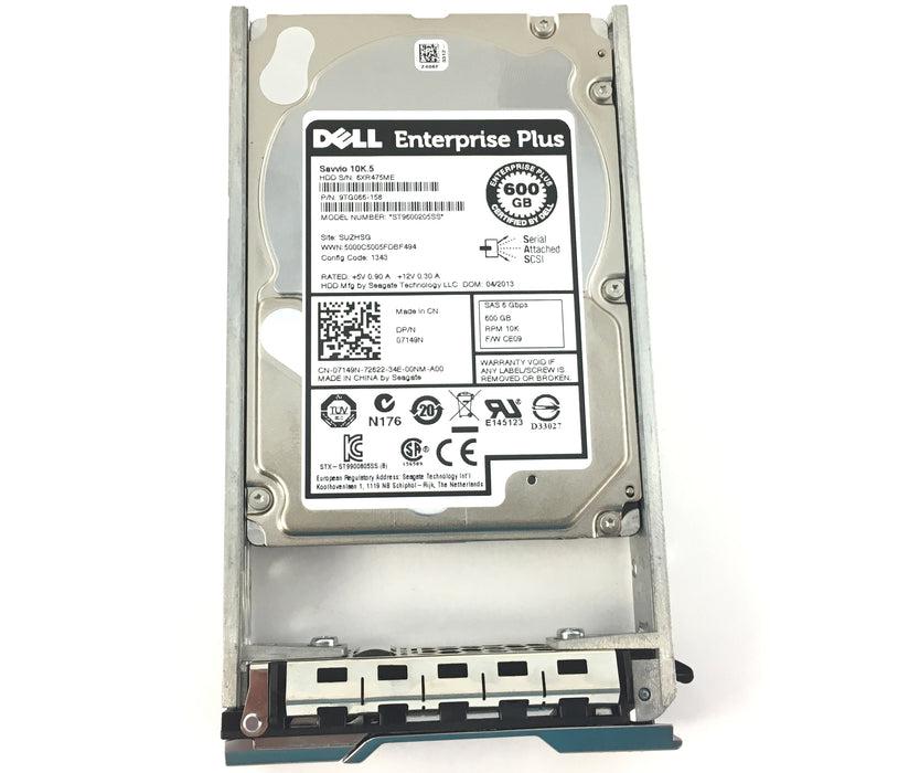 Dell Enterprise Plus 600GB 10K 6Gbps SAS 2.5'' Hard Drive (07149N)