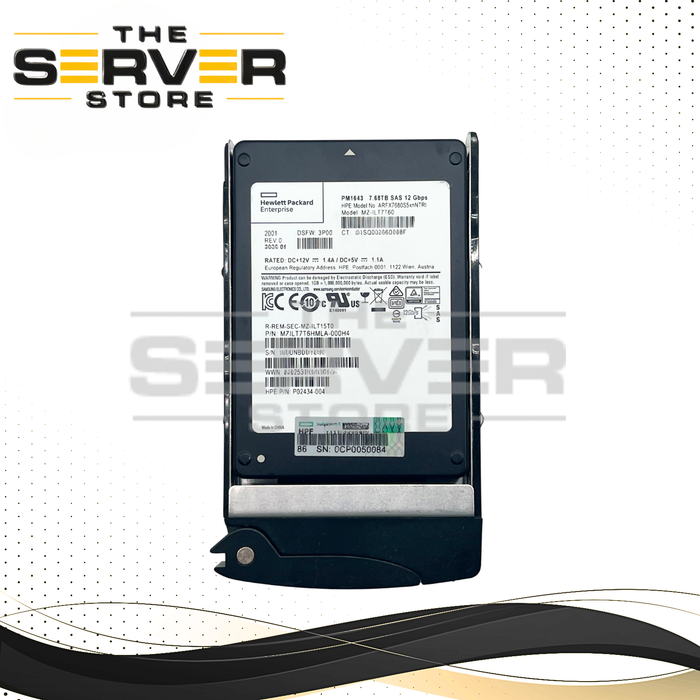 Samsung 7.68TB SAS 12G RI SFF 2.5" 15mm SED SSD PM1643 Series MZ-IL7T60 for Supermicro server (Supermicro Tray Included)