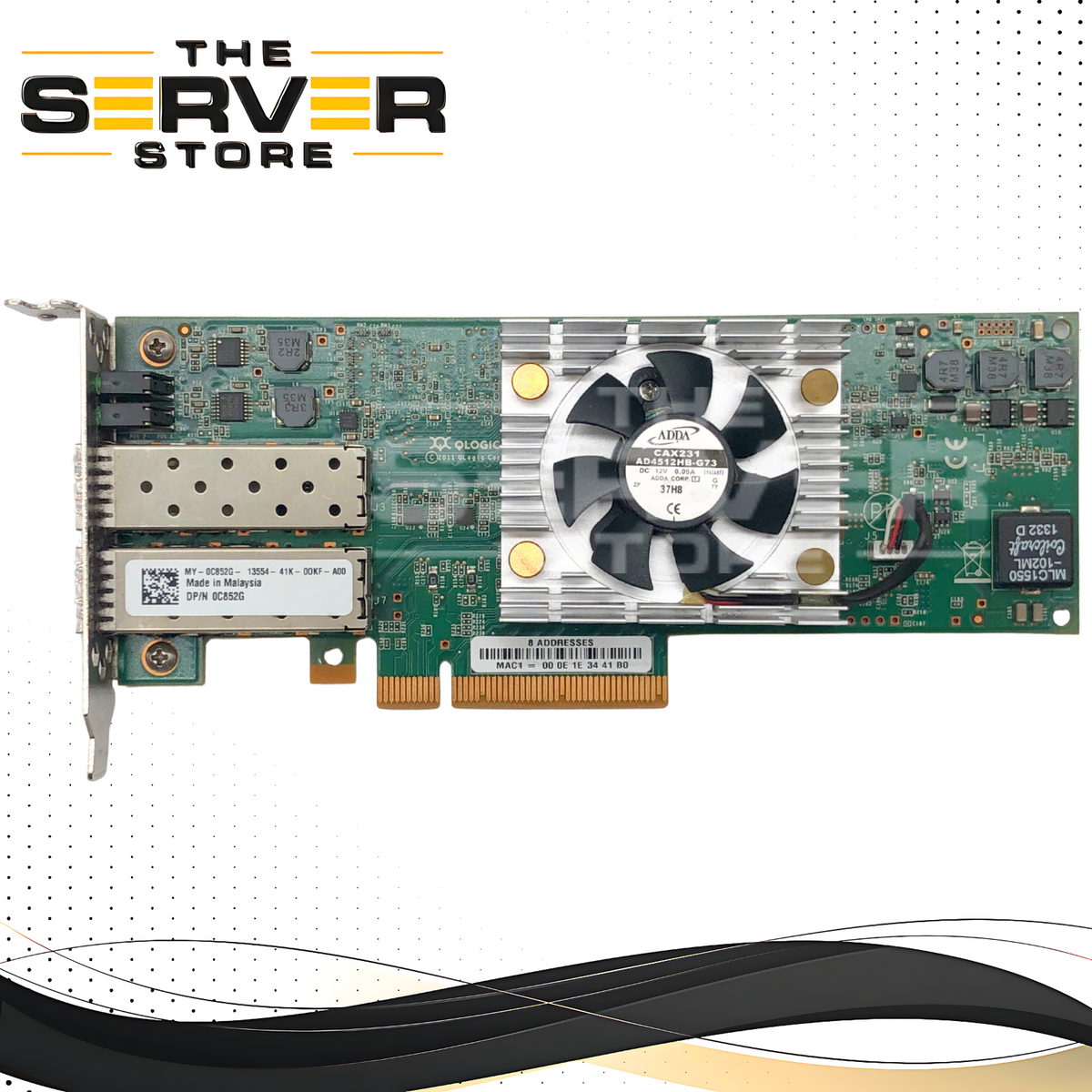 Dell QLogic QLE8262 Dual-Port 10GbE FCoE CNA PCIe Adapter 0C852G C852G ...