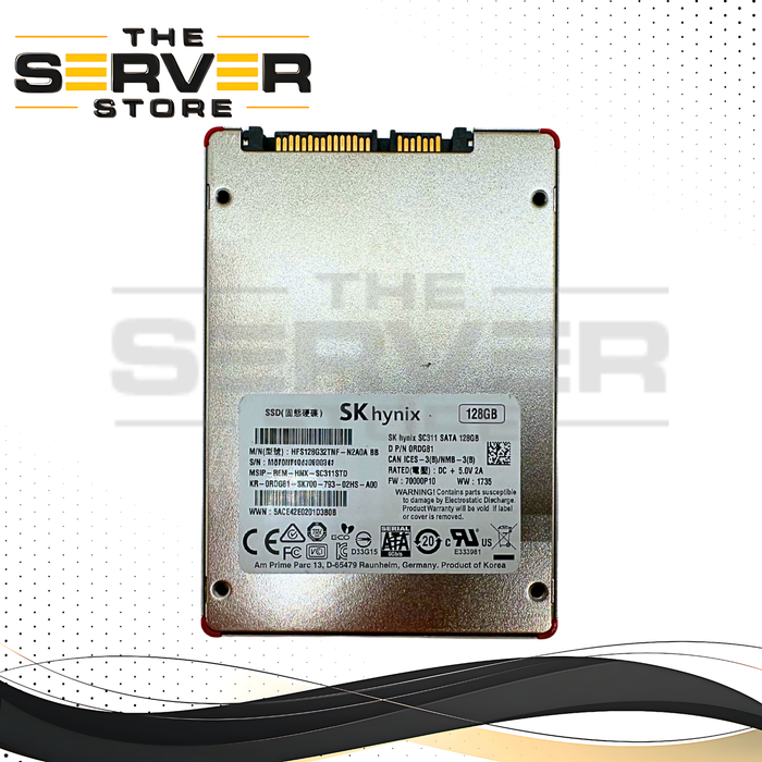 Dell 128GB SATA 6G SFF 2.5" SSD SK Hynix SC311 Series 0RDG81