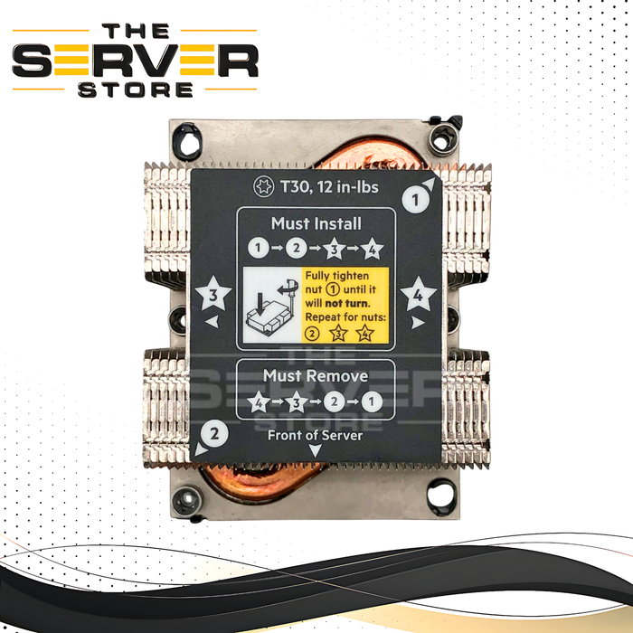 HP Apollo 4200 Gen10 (G10) High Performance CPU Heatsink. P/N: P08343-001.