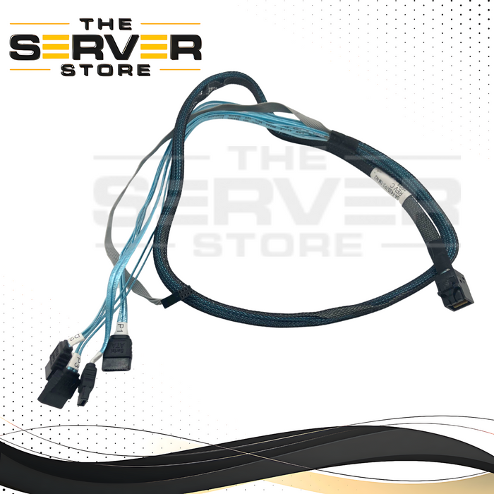 Supermicro 1M MiniSAS HD to 4x SATA + 8-pin Sideband Cable SA-F43S7P2-1M-N2