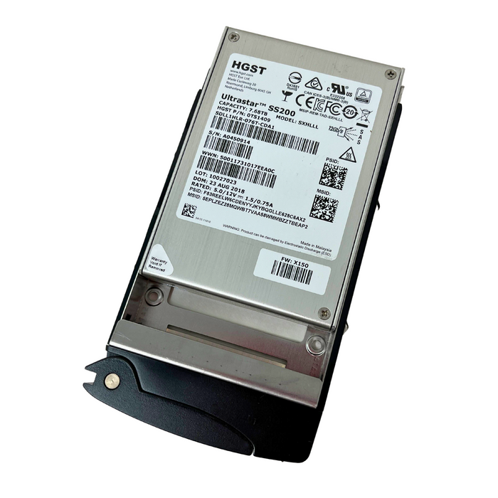 HGST Ultrastar SS200 7.68TB 12Gb/s SAS 2.5" SSD Solid State Drive (SDLL1HLR-076T-CDA1)