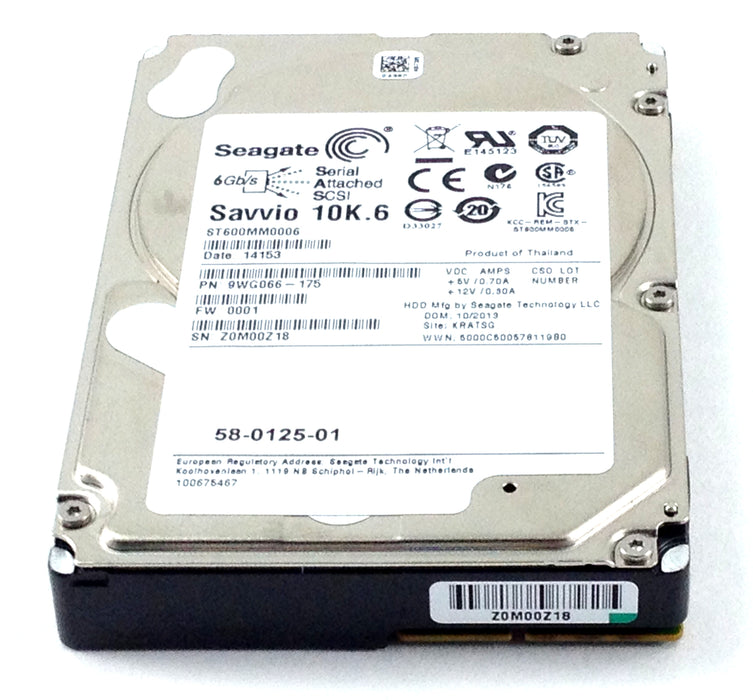 Seagate 600GB 10K 6Gbps SAS  2.5''  Hard Drive (ST600MM0006)