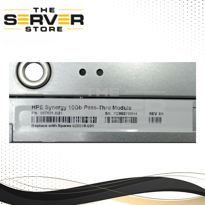 HPE Synergy 10/40Gb Pass-Thru Module c-Class BladeSystem 826019-001 867631-B21