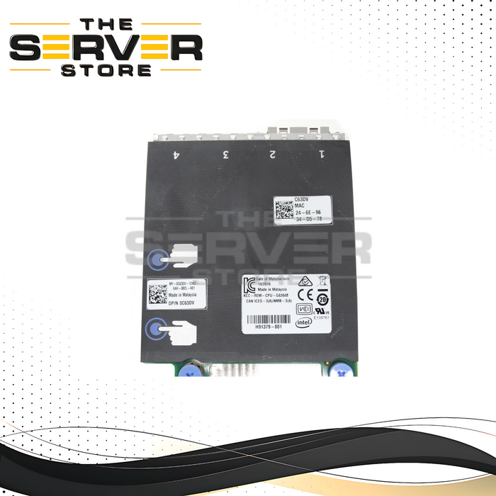 Dell Intel X520/I350 Quad Port 2x 10Gb SFP+ 2x 1Gb RJ45 Network Card (067XRW)