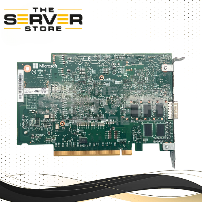 Microsoft Project Olympus Catapult v3 SmartNIC PCIe Accelerator Card | Intel Arria 10 FPGA, 4GB DDR4, 50G QSFP28, M.2 Slot, Onboard USB JTAG (Model 1768) M1037382-002