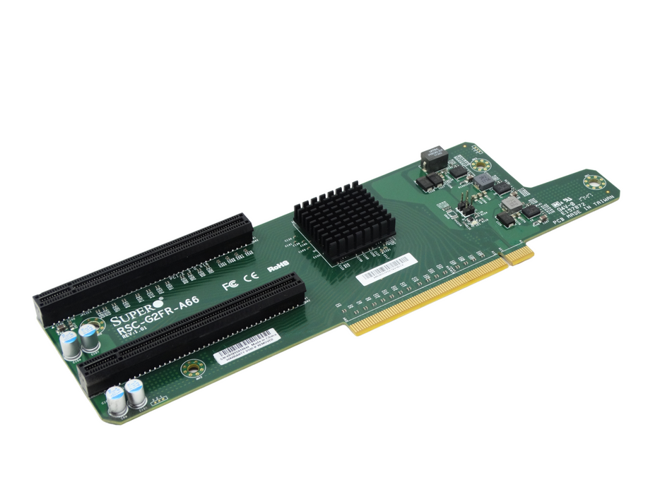 Supermicro Pcie Riser Card Supermicro 2U Active Gen2 Gen3 PCI-E x16 Riser Card (RSC-G2FR-A66 ...