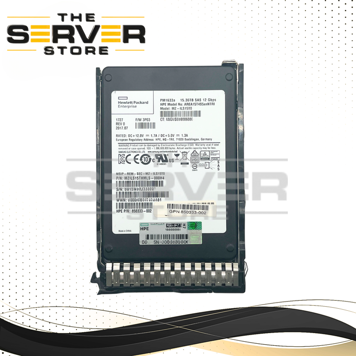 15.36TB Samsung PM1633a 12Gbps SAS SSD for HPE ProLiant DL560 Gen10 DL580 Gen10