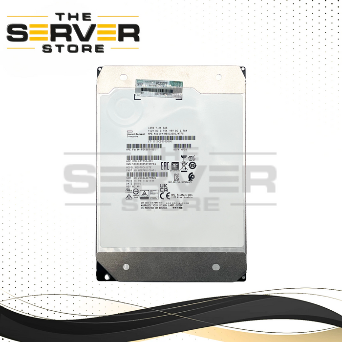 HPE 12TB SAS 12G 7.2K RPM 3.5" HDD MG07SCA MG07SCA12TE MB012000JWTFC P04385-001