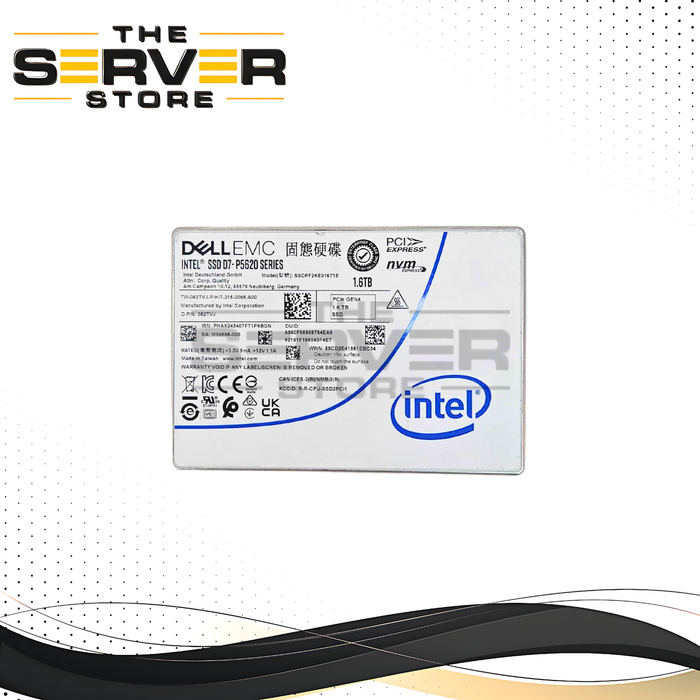 Dell 1.6TB 2.5" PCIe GEN 4 SSD NVME SSDPF2KE016T1E (82TVJ)