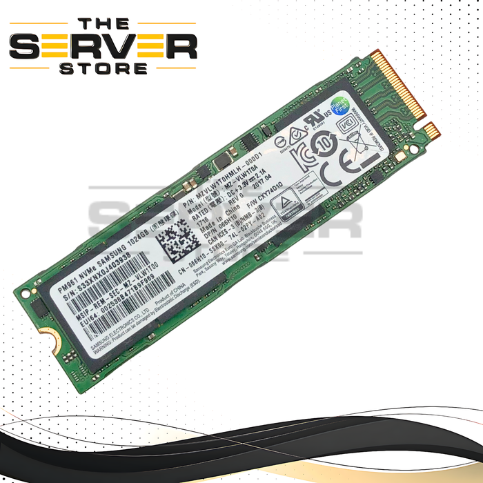 Dell Samsung 1TB TLC PCI Express NVMe 3.0 x4 M.2 2280 Solid State Drive. P/N: 66H10, 066H10.