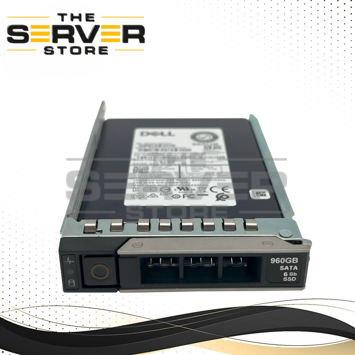 Dell 960GB SATA 6G MU SFF 2.5" SSD Micron 5200 Max MTFDDAK960TDN 0HY1F8 HY1F8 with Gen 14th Tray