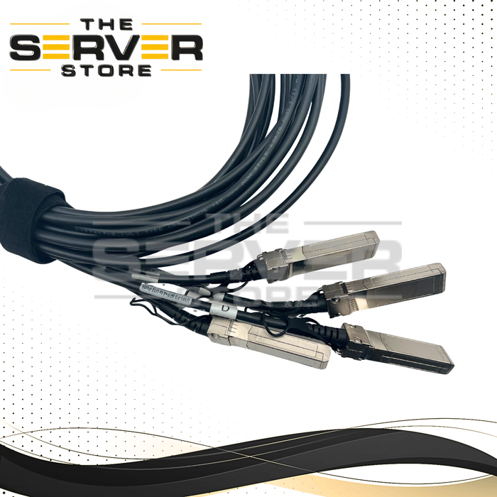 Molex 100GbE QSFP28 (zQSFP+) to 4x 25GbE SFP28 (zSFP+) Passive Direct Attach Copper (DAC) Twinax Breakout Cable 30AWG 2.5 Meter 1003451254