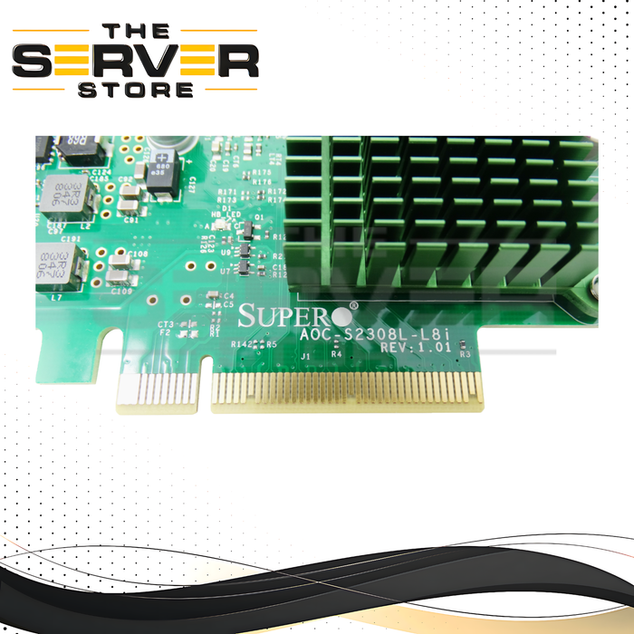 Supermicro 8-Port 6Gbps SAS SATA PCIe RAID Controller Card Low Profile (AOC-S2308L-L8I)