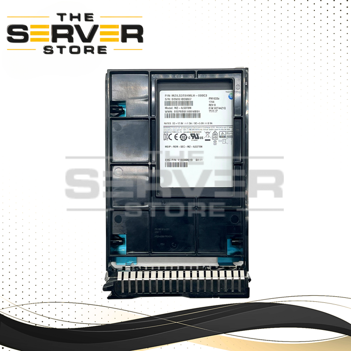 Samsung EMC 3.84TB SAS 12G RI SFF 2.5" 15mm SSD PM1633a Series MZ-ILS3T8N 118000519 for HPE ProLiant Server G8 G9 G10 (HPE LFF SCC Tray Included)
