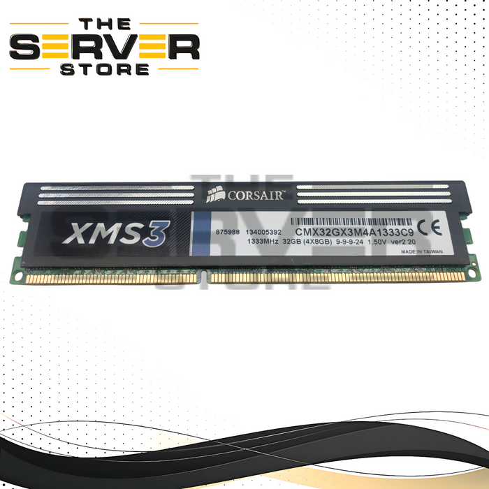 Corsair XMS3 8GB DDR3 1333MHz PC3-10600 CL9 Desktop RAM CMX32GX3M4A1333C9