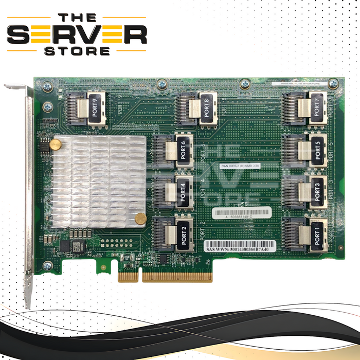 HPE 12GB SAS Expander Card for DL380 Gen9 Smart Array PCIe SAS expansion board. P/N: 761879-001.