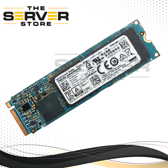 Dell Toshiba XG4 1TB PCIe 3.0 x4 M.2 2280 NVMe Solid State Drive (SSD). P/N: NPFCP, 0NPFCP.