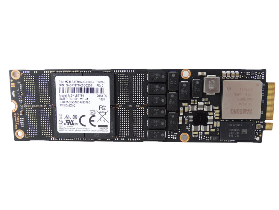 Samsung PM983 3.84TB SSD NVMe NF1 PCIe 3.0 X4 3000 MB/s Read Solid State Drive (MZ-4LB3T80)