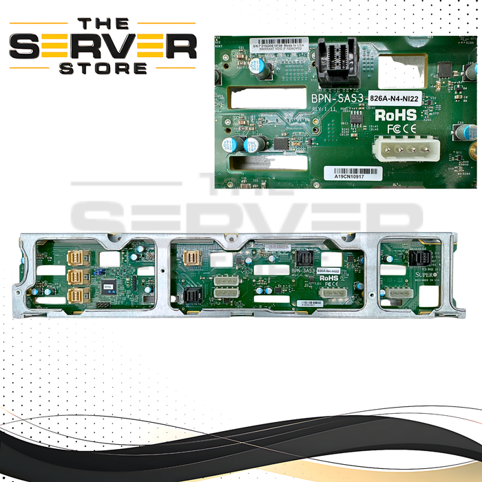 Supermicro Backplane 12 Bay Exp. 2U NVMe SAS/SATA Nutanix BPN-SAS3-826A-N4-Ni22